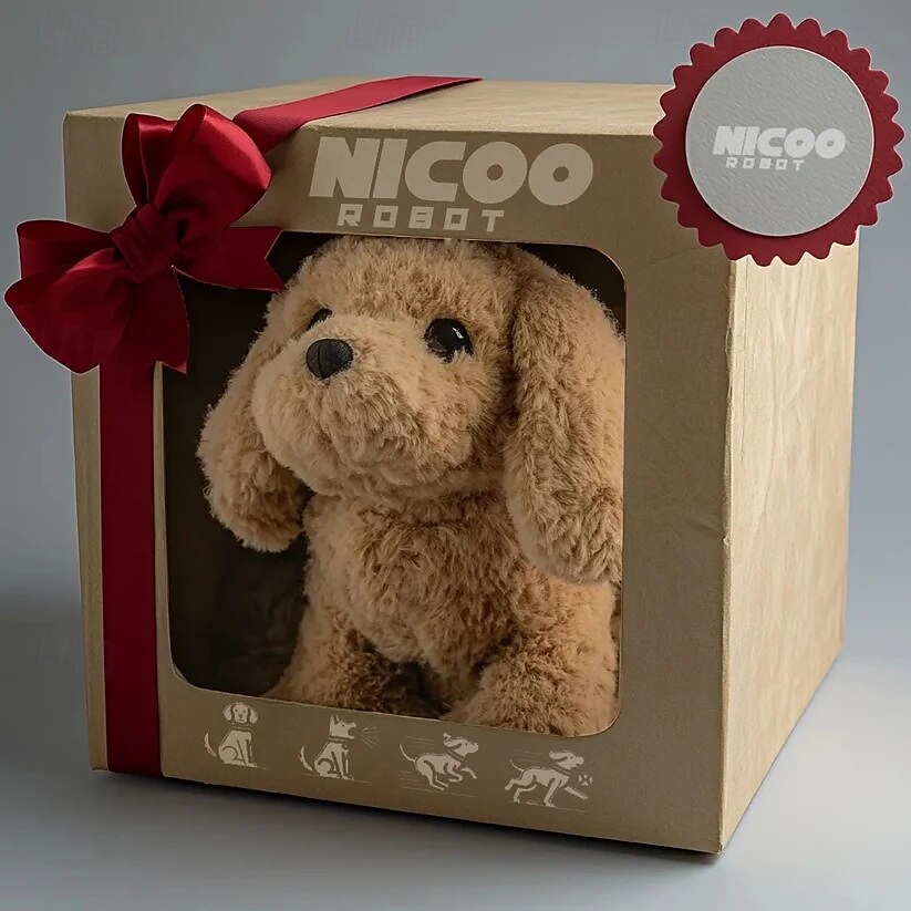 Robot cane, il mio cucciolo robot realistico, giocattolo interattivo che cammina, abbaia e scodinzola, peluche per bambini. &Giocattolo robotico realistico per adulti che si comporta come un vero del 2025 a $26.99 –P3