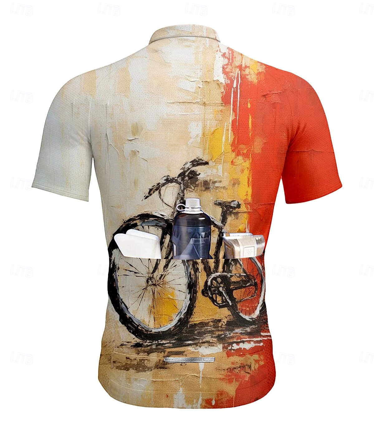 Hombre Maillot de Ciclismo Manga Corta Bicicleta Camisas Maillot Camiseta con 3 bolsillos traseros Resistente a los rayos UV Secado rápido Cremallera delantera Bandas Reflectantes Rojo Deportes Ropa 2025 - $28.99 –P2
