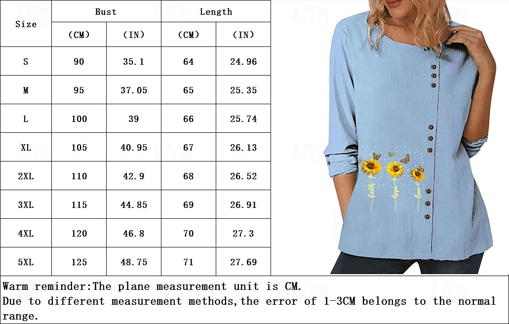 Women's Blouse Floral Graphic Plants Elegant Vintage Fashion Long Sleeve Crew Neck Regular Tops Daily Going out Weekend White Blue Dark Blue Fall 2025 - $18.99 –P3
