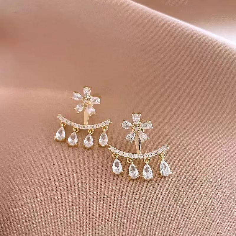 Per donna Orecchini a perno Tropicale Gioia Elegante Orecchini Gioielli Oro Per Feste del 2026 a $11.49 –P3