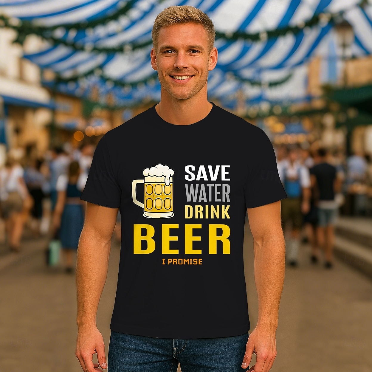 T-Shirt Lederhosen T-Shirt Match Bayerisch München Deutsch Lustig alpin T-Shirt Ärmel Grafik für Herren Erwachsene Heißprägen  für Karneval Oktoberfestbier Party 2026 - $20.99 –P1