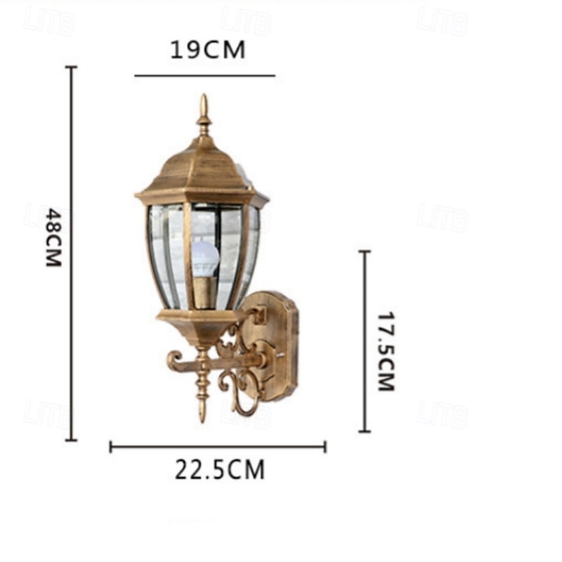 Luminárias de parede pretas para áreas externas, luminárias de parede com base redonda para varanda frontal, arandelas de parede em bronze antigo fosco, lanternas de parede externas à prova d'água de 2025 por $189.99 –P2