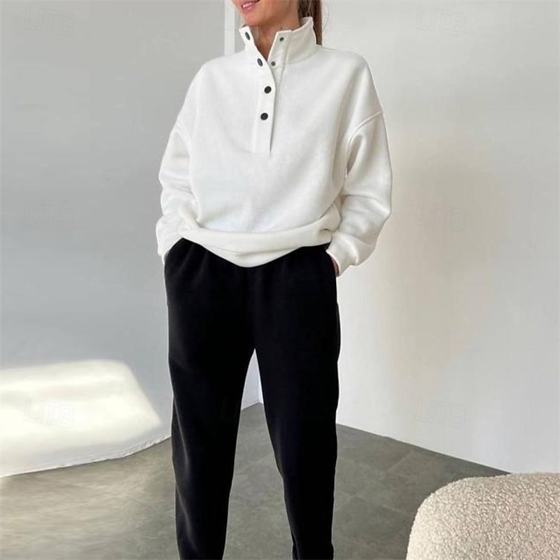 Naisten Verryttelypuku Activewear -setti Urheilu- ja treenivaatteet Syksy Pitkähihainen Pidä lämpimänä Tuulenkestävä Pehmeä Kuntosali Treenata Urheilu Urheiluasut Urheiluvaatteet Yhtenäinen Musta ja 2025 - $22.39 –P8