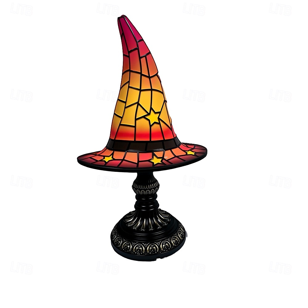 1 шт. ретро смоляная шляпа ведьмы светильник уникальный ночной светильник для спальни прикроватный светильник атмосфера праздника Хэллоуин декоративный светильник usb-разъем 2026 - $33.99 –P7