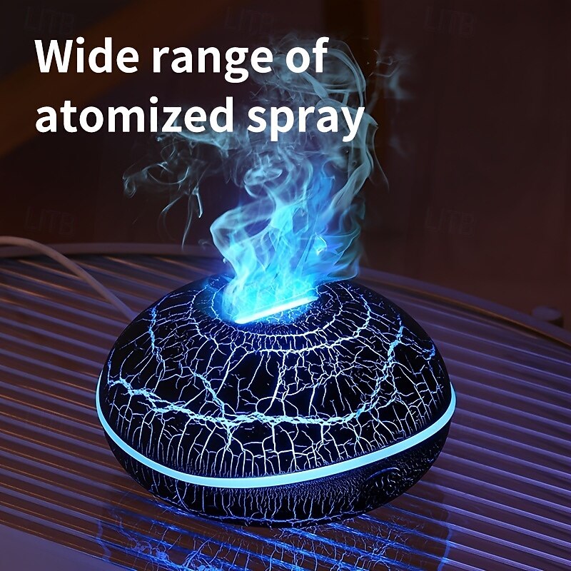 Humidificateur d'aromathérapie alimenté par USB avec 7 lumières de couleur - diffuseur d'huiles essentielles effet flamme conception sans filtre pour une ambiance de chambre relaxante de 2025 ? $36.99 –P8