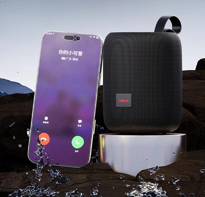 Bluetooth 5.3 IPX7 vattentät utomhushögtalare med ultrahögt basstereoljud, RGB-lampor, parkoppling av dubbla TWS-högtalare, stöd för USB-enhet/TF-kort 2025 - $27.99 –P2