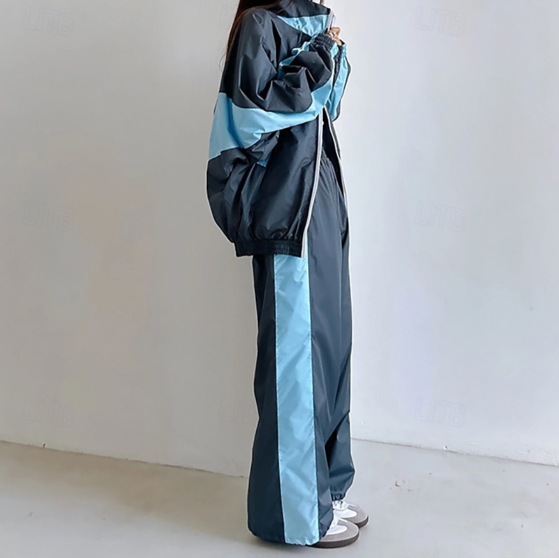 Mujer Tracksuit Sudadera Conjunto de Ropa Deportiva Bolsillo Bloque de color Trajes de Yoga Otoño Invierno Negro Rosa Gimnasio Rutina de ejercicio Deportes Mantiene abrigado Resistente al Viento Suave 2026 - $62.99 –P16