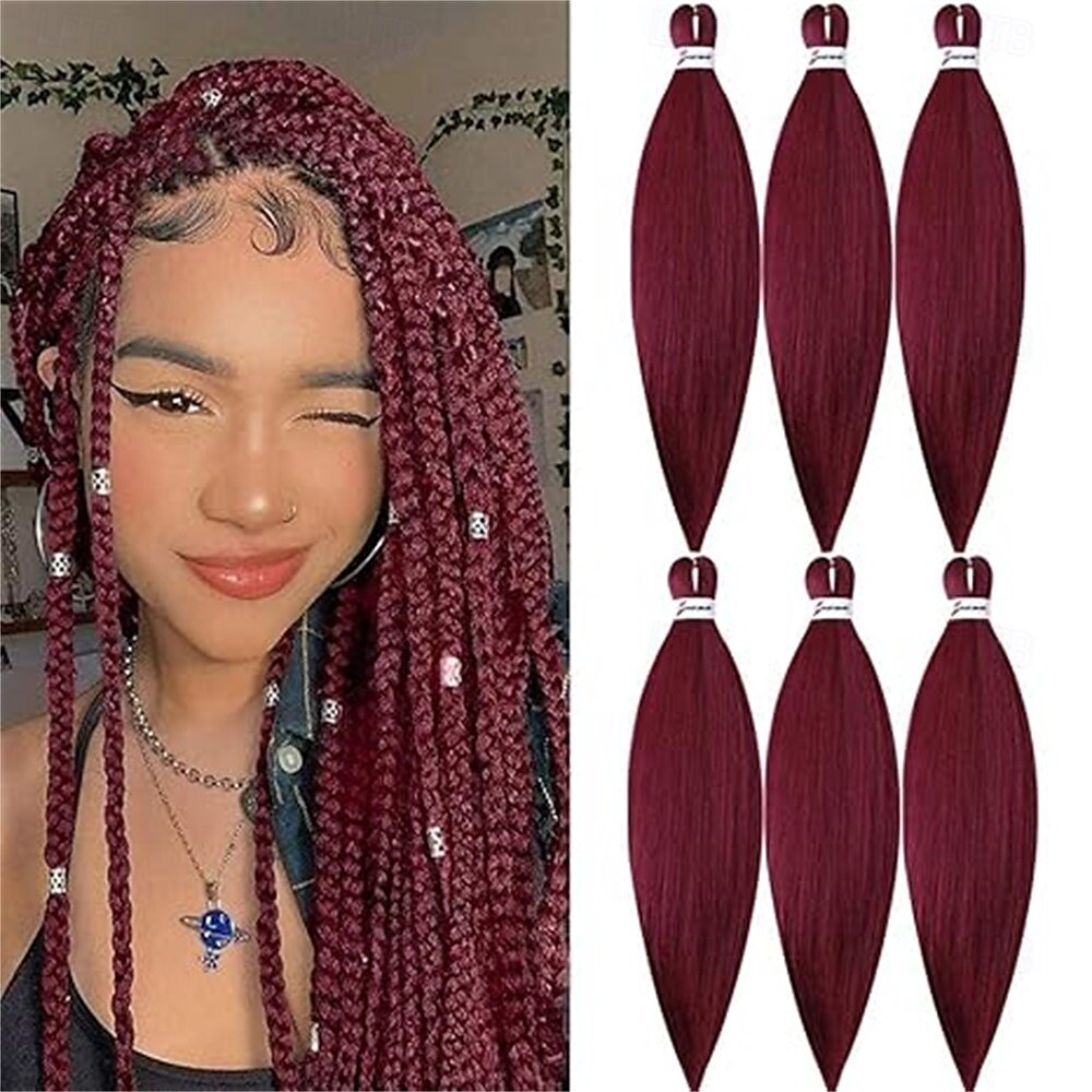 Extension per capelli intrecciati biondi pre-allungati, confezione da 6 da 20 pollici, trecce sintetiche con texture morbida yaki, trecce all'uncinetto, pre-allungate, con effetto sfumato, per donne. del 2025 a $39.99 –P5