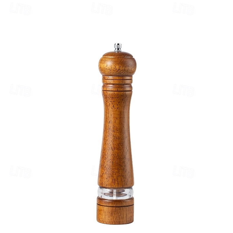 مطحنة فلفل خشبية يدوية لطحن الفلفل الأسود وملح البحر بسعة مرئية. 2025 - $13.99 –P7