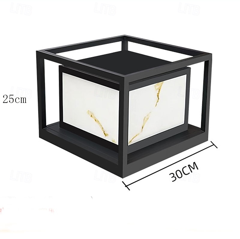 Buitenpaalverlichting armatuur moderne tuin entree buiten zuilverlichting metalen behuizing patio pilaarverlichting 110-240v 20w 2025 - $272.09 –P4
