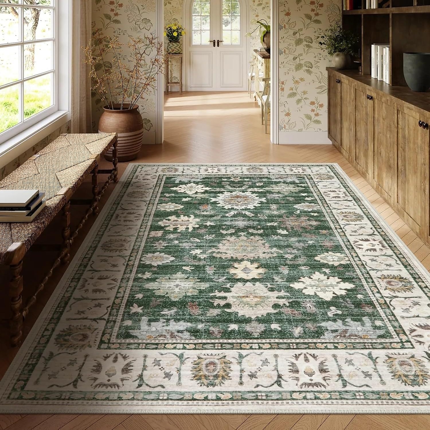 Bohemian Boho Bereichsteppich Küchenteppich Rutschfester Ölbeständiger Bodenmatte Wohnzimmerteppich Innen- und Außenteppich Schlafzimmerdeko Badezimmermatte Eingangsfußmatte Fußmatte 2025 - $10.99 –P1