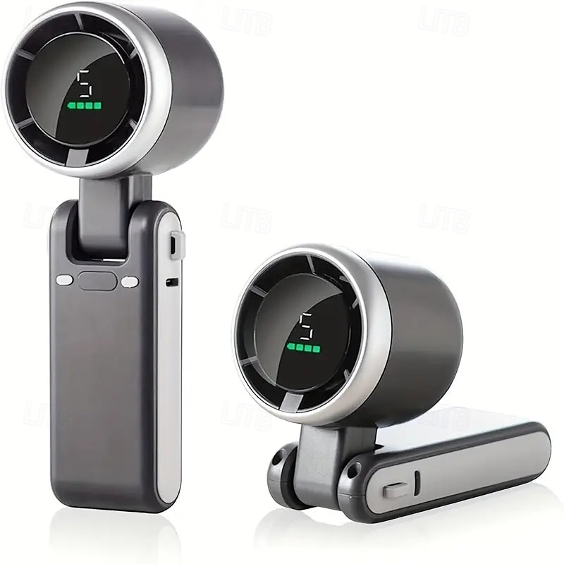 מאוורר קטן נייד נייד מתקפל צוואר USB נטענת במהירות גבוהה חדש 2025 - $17.99 –P1