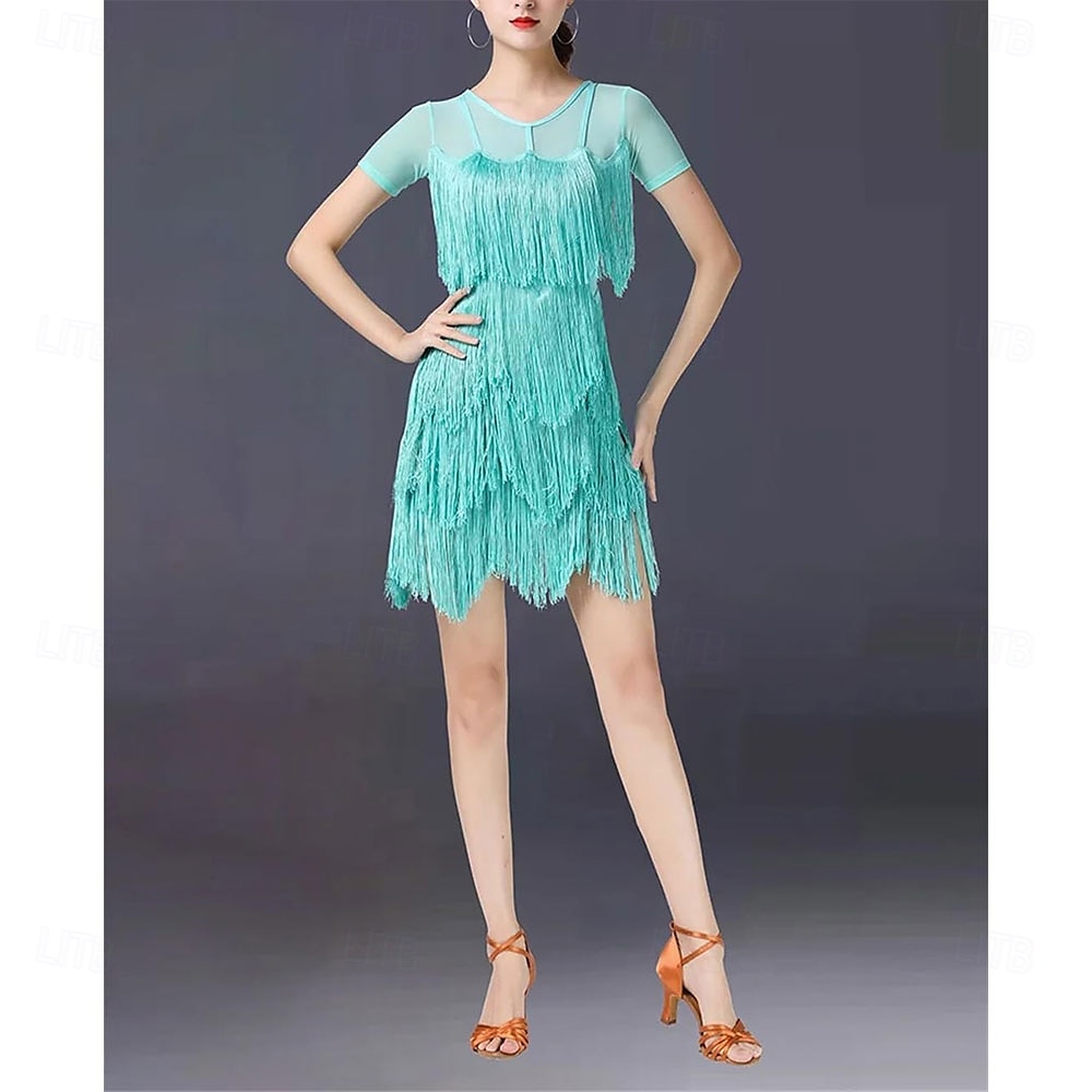 Robes de danse latine à la mode pour femmes, costumes d'entraînement de danse de salon standard, robe de danse salsa de 2025 ? $76.99 –P2