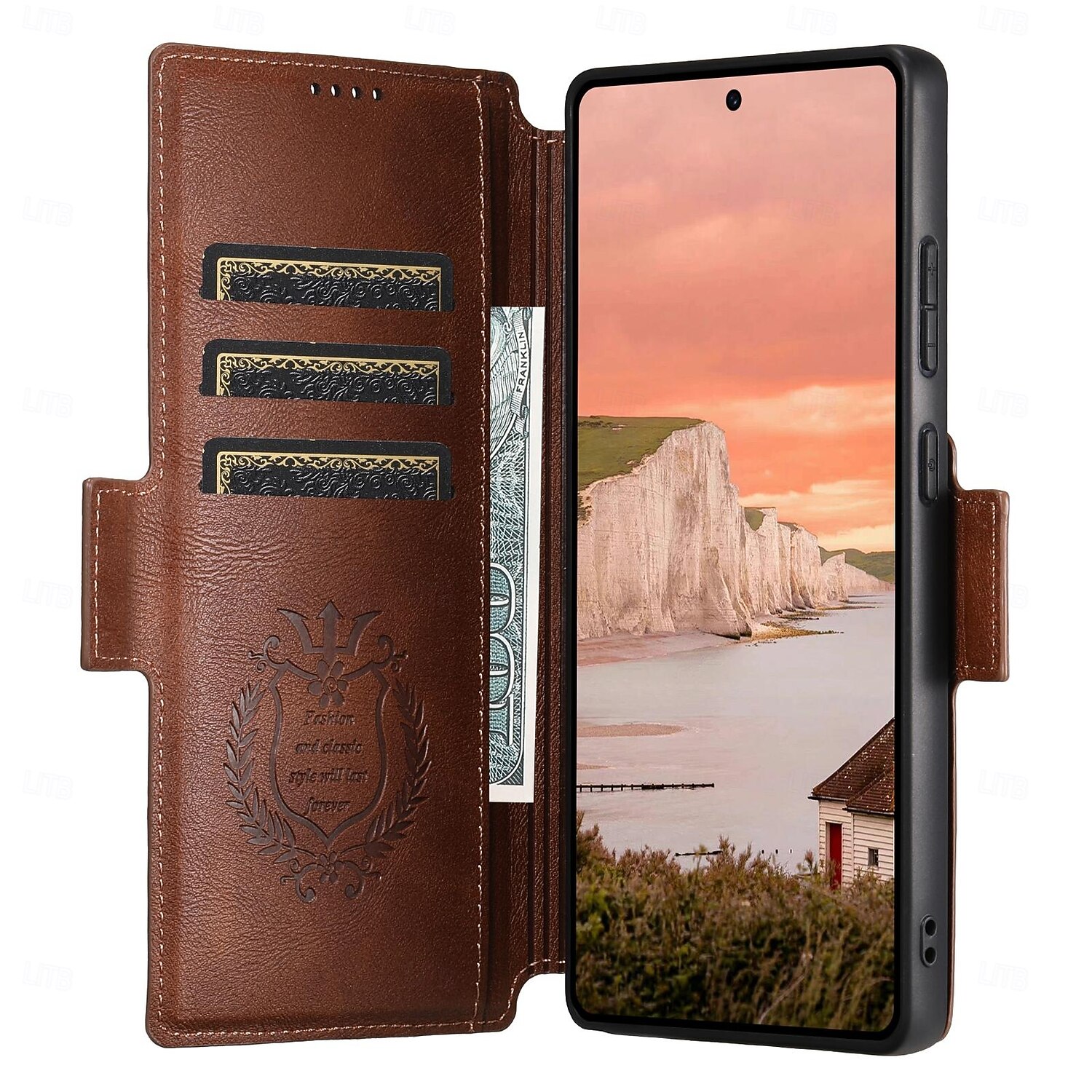 τηλέφωνο tok Για Samsung Galaxy Θήκη κάρτας πορτοφολιού Μαγνητική Υποστήριξη ασύρματης φόρτισης Υποδοχή κάρτας Ρετρό TPU PU δέρμα 2025 - $25.99 –P3