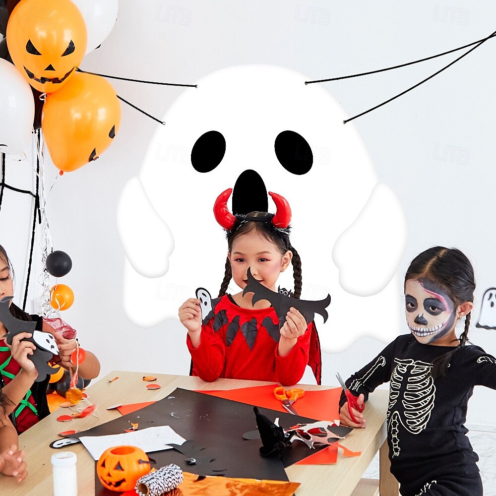 Halloweenská pochoutka do kufru auta, dekorace auta s duchy, halloweenské dekorace, halloweenská látková dekorace auta, halloweenská dekorace do kufru auta, dekorace s duchy a dýní, tapeta na zeď 2025 - $24.99 –P6
