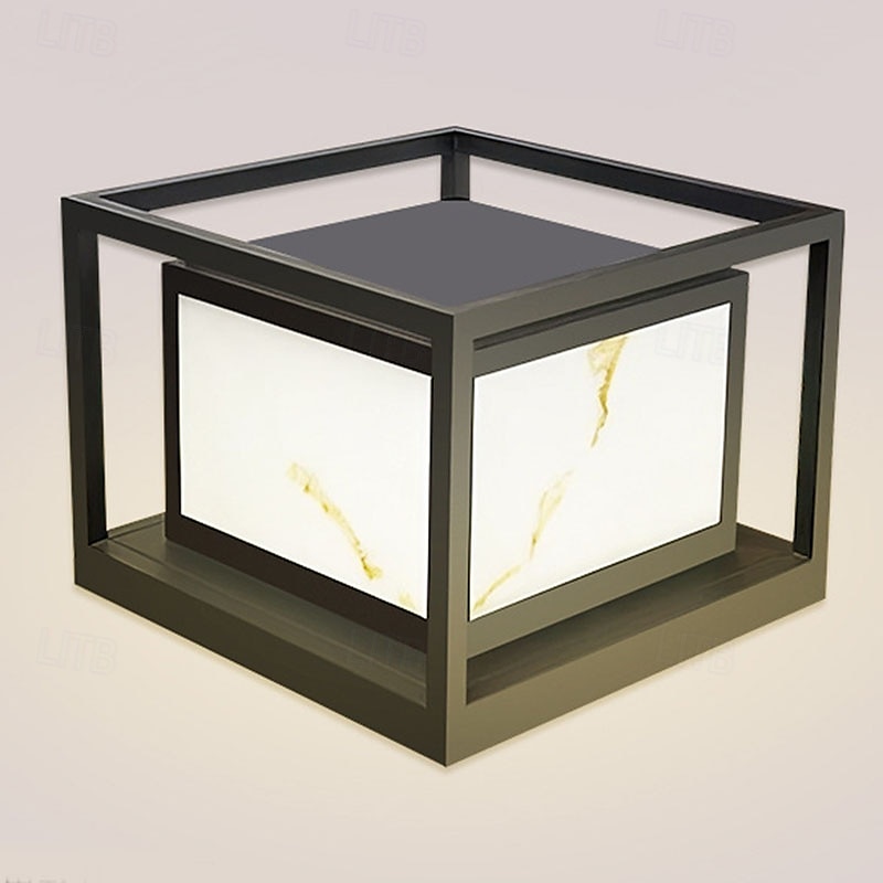 Buitenpaalverlichting armatuur moderne tuin entree buiten zuilverlichting metalen behuizing patio pilaarverlichting 110-240v 20w 2025 - $272.09 –P5