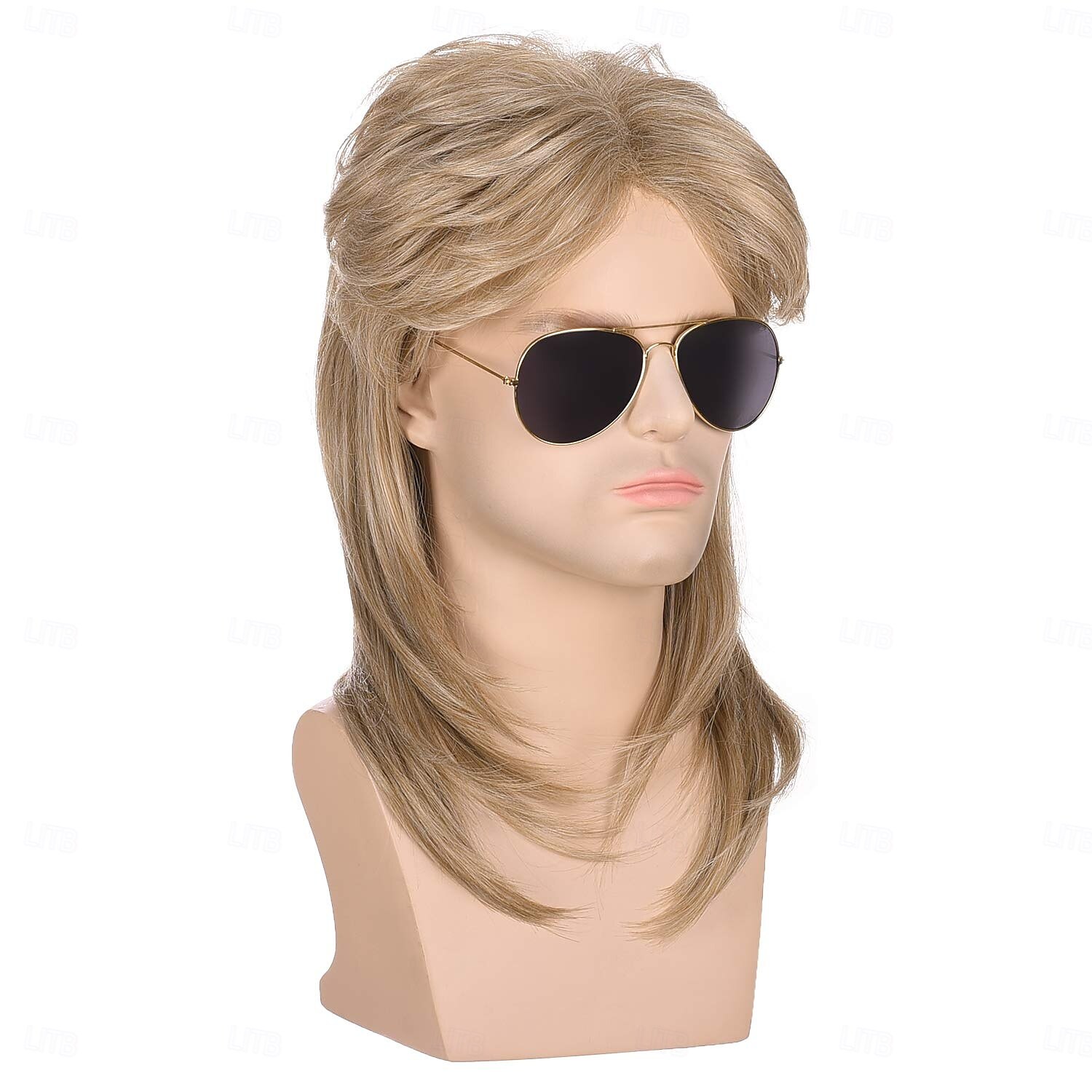 Men's 70s 80s Mullet Style Blonde Hair Wig Glam Rock-Rocker Wig Perfect for Halloween Cosplay DIY Themed Costume Party 2025 - $24.99 –P3