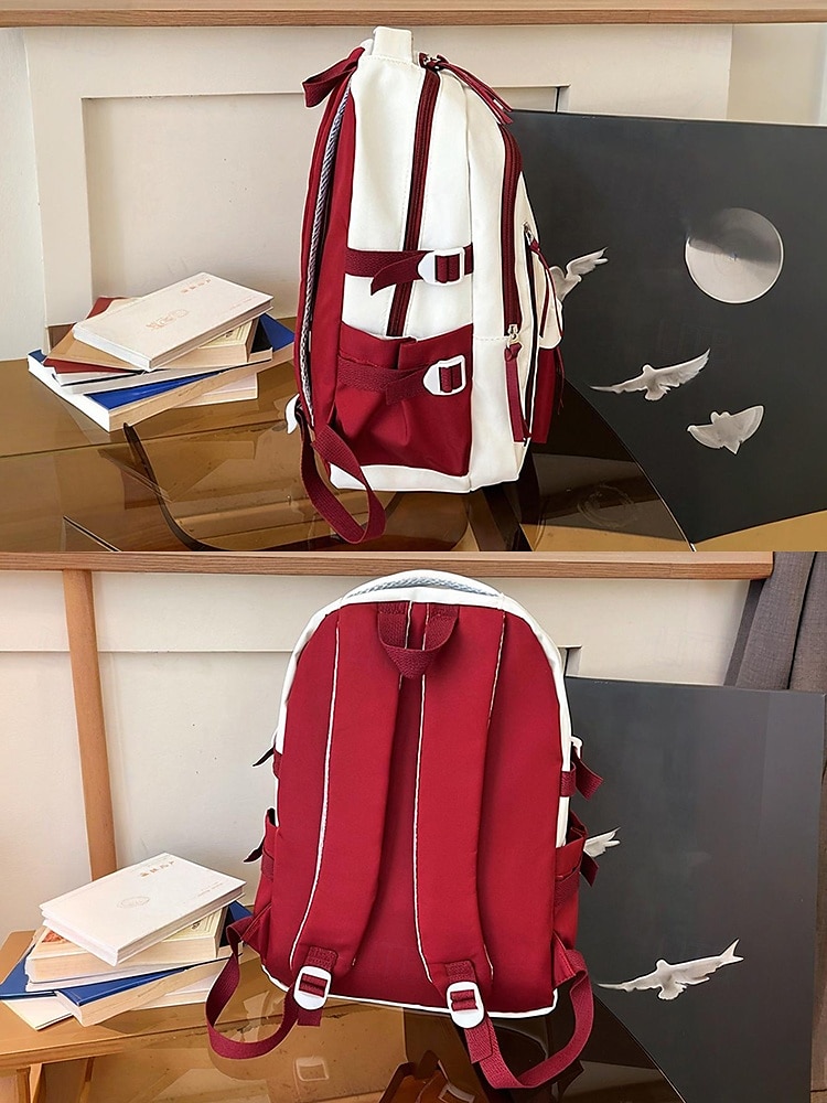 Preppy-Rucksack für Damen in mehreren Farben mit SJM-Logo – leicht und robust mit verstellbaren Schultergurten, geeignet als Freizeittasche und Schultasche für den täglichen Gebrauch 2025 - $26.99 –P7