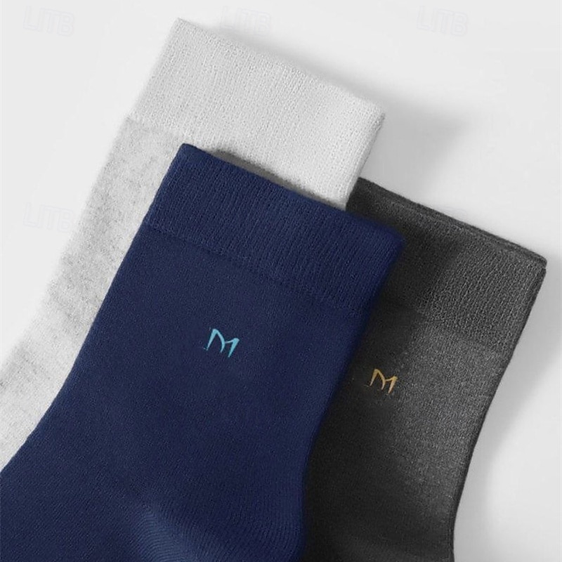 Per uomo 5 Paia Pacchi Multipli Calzini Calzini a Mezza Gamba Calzini da Corsa Calzini Casual Nero Bianco Colore Colore Solido / Tinta Unita Vacanza Sport & Outdoor Quotidiano Base Medio Primavera del 2025 a $6.49 –P10