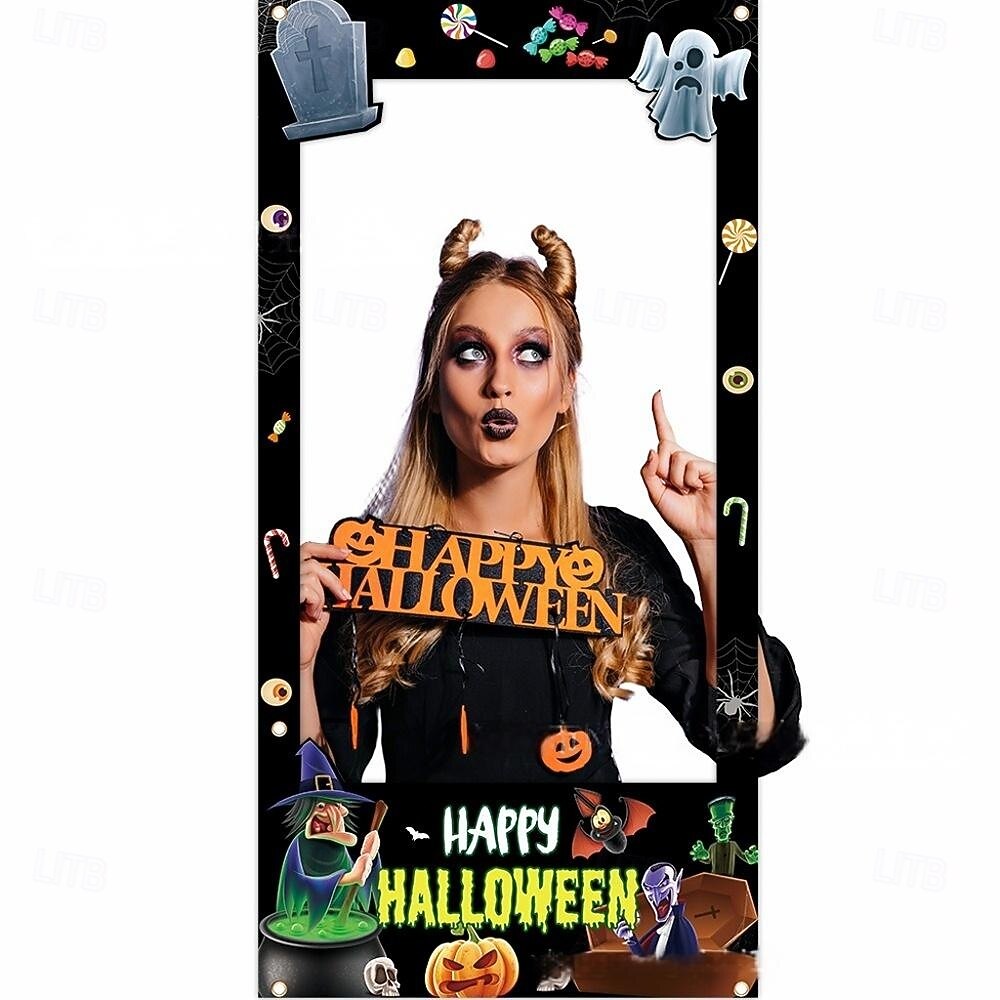 2025年 ハロウィーンの写真ブースの小道具は、幽霊、カボチャ、魔女、コウモリなど、パーティー、イベント、お祝いに最適な不気味で楽しいデザインです。  コレクション – $9.49 –P3