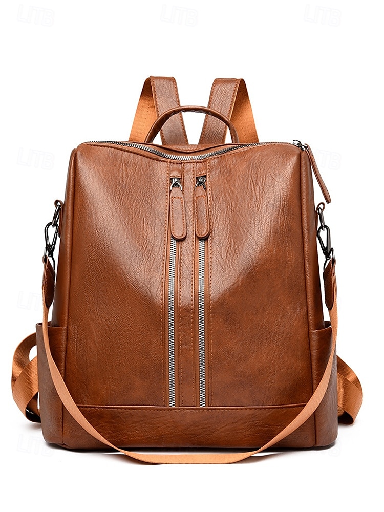 Wandelbare Rucksack-Geldbörse aus Kunstleder für Damen – multifunktionale, diebstahlsichere Umhängetasche mit Kopfhörerloch und Reißverschlusstasche für den Schulalltag, Freizeitreisen und die Arbeit 2025 - $42.99 –P4