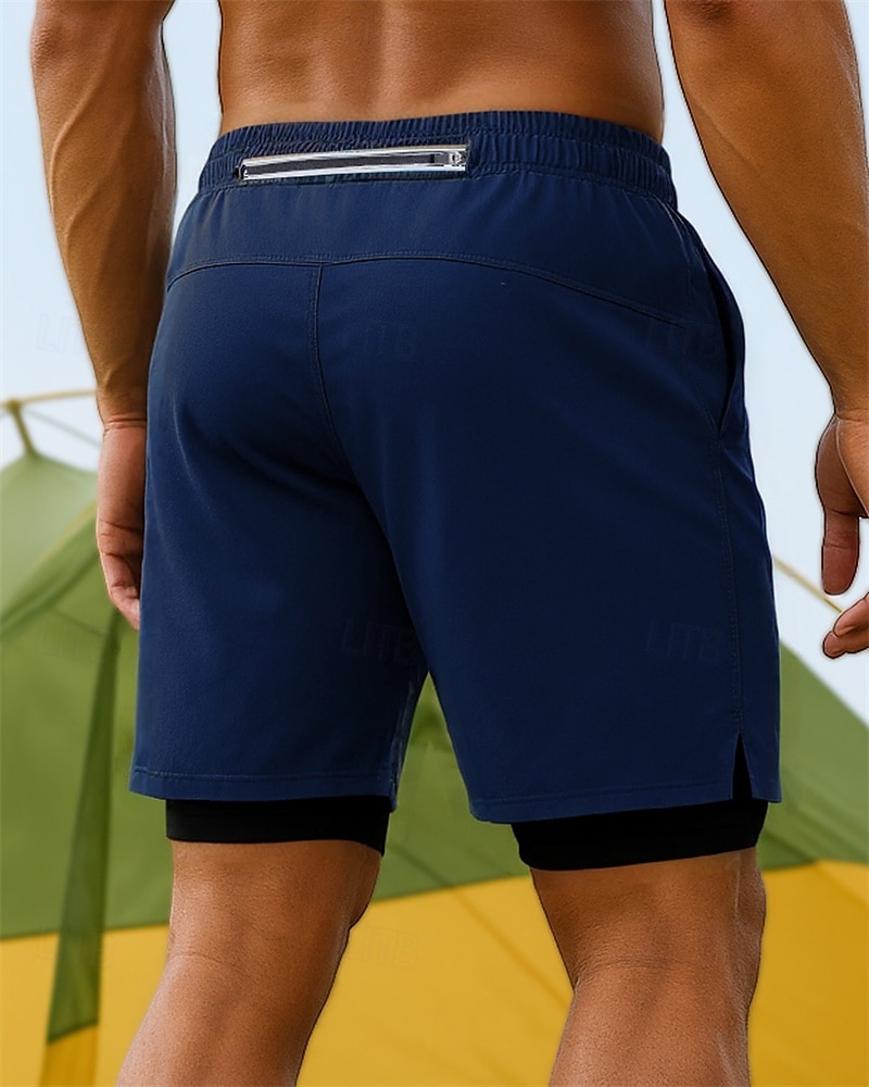 Hombre Pantalones Cortos Running Pantalones cortos al aire libre Cintura elástica Bermudas Deporte Casual Ligero Transpirable Tenis Correr Corriendo Ajuste regular Ropa de deporte Ropa de Deporte 2025 - $21.99 –P5