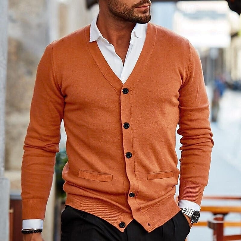 Herren Pullover Strickjacke Kurzer Pullover Gerippt Stricken Normale Oberteile Gestrickt Einfach V Ausschnitt Aufwärmen Moderne zeitgenössische Lässig Alltagskleidung Bekleidung Frühling & Herbst 2025 - $34.99 –P4