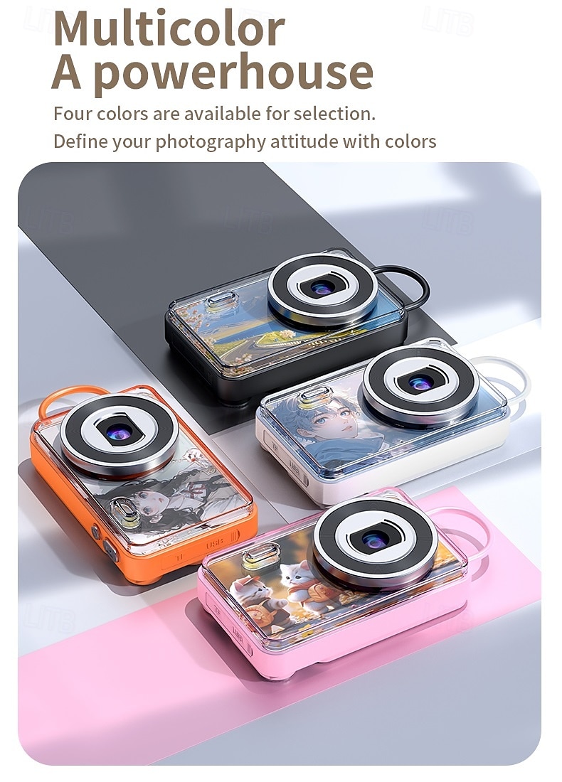 2025年 ミニデジタル学生用自撮りカメラ、写真撮影用インスタントカメラ、32GB、64GB、128GBカメラ、ボーイフレンドとガールフレンド用のインスタントカメラ コレクション – $54.99 –P13