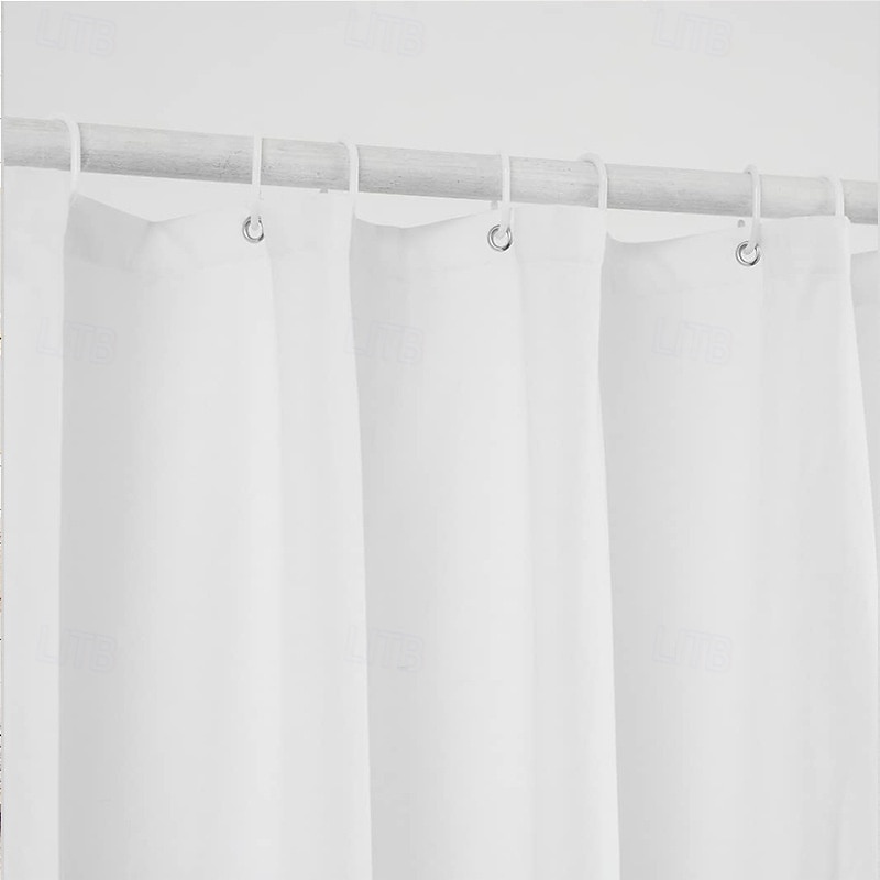 Rideau de douche farmhouse avec volants en lin texturé boho lavable en machine pour salle de bains de 2025 ? $16.99 –P7
