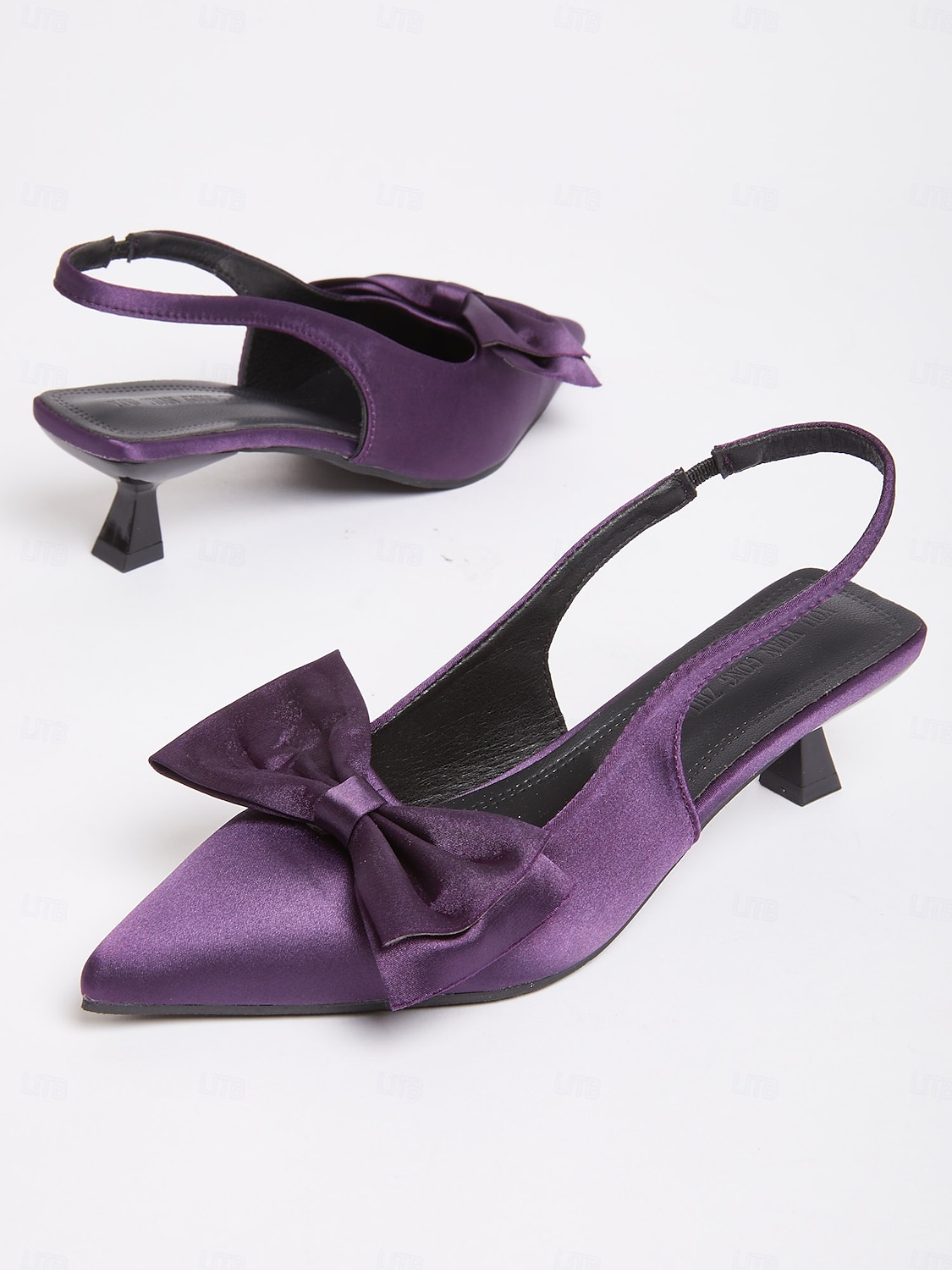 Escarpins à bride arrière et bout pointu en satin violet pour femme – Chaussures élégantes de style vintage des années 1950 pour fêtes, mariages et occasions formelles de 2025 ? $32.99 –P3