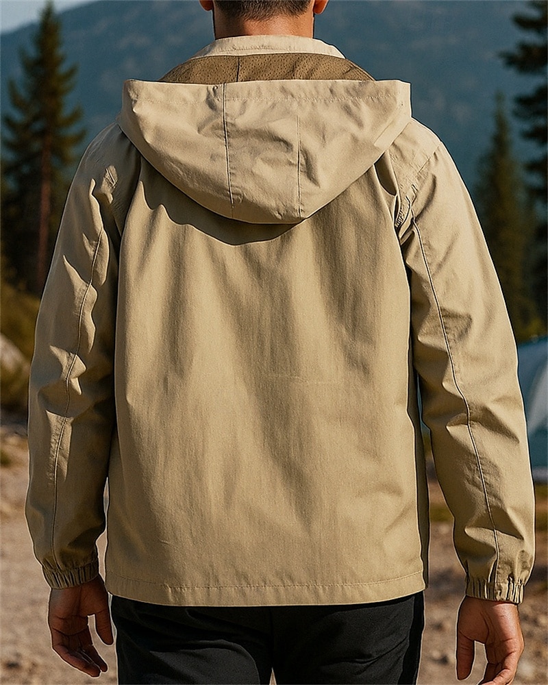 Муж. Куртка для активного отдыха Куртка для туризма и прогулок Спортивная куртка На открытом воздухе Водонепроницаемость С защитой от ветра Быстровысыхающий Легкость Походная одежда Походная одежда 2026 - $31.99 –P2