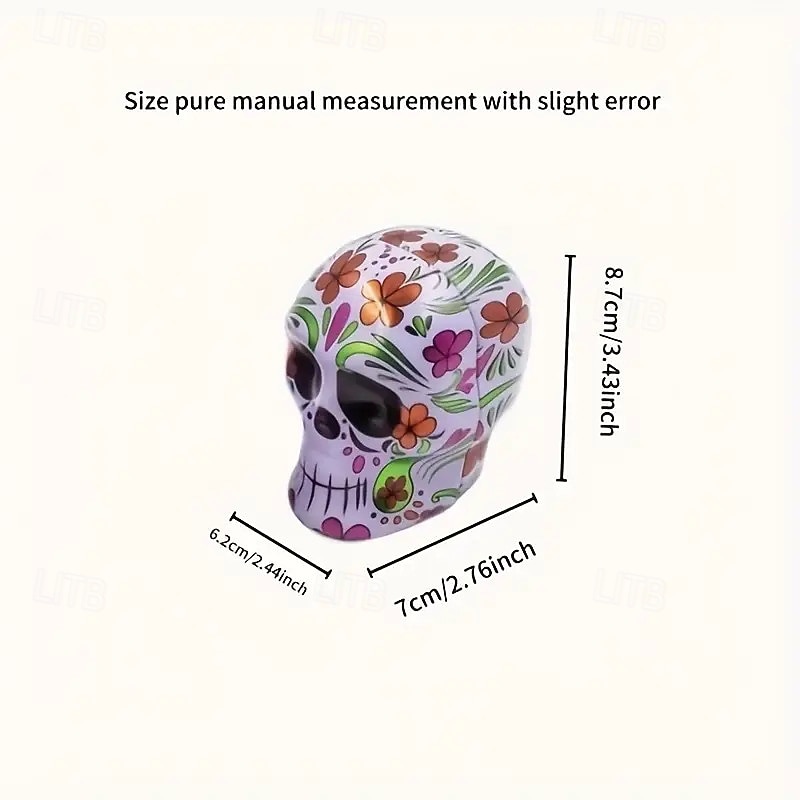 3 stuks Halloween snoeppot in de vorm van een schedel - matte ijzeren opbergcontainer voor koekjes en snacks display- en verpakkingsmaterialen sieraden maken display- en verpakkingsmaterialen kralen 2025 - $15.49 –P5