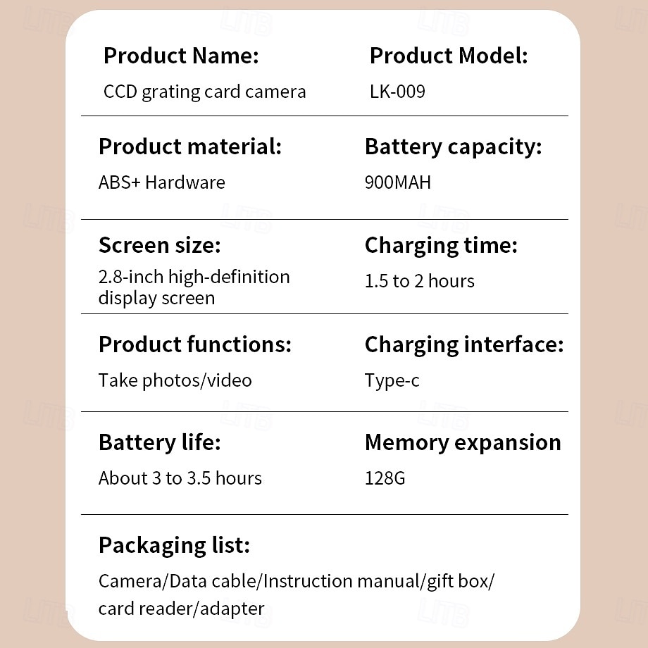 2025年 ミニデジタル学生用自撮りカメラ、写真撮影用インスタントカメラ、32GB、64GB、128GBカメラ、ボーイフレンドとガールフレンド用のインスタントカメラ コレクション – $54.99 –P15