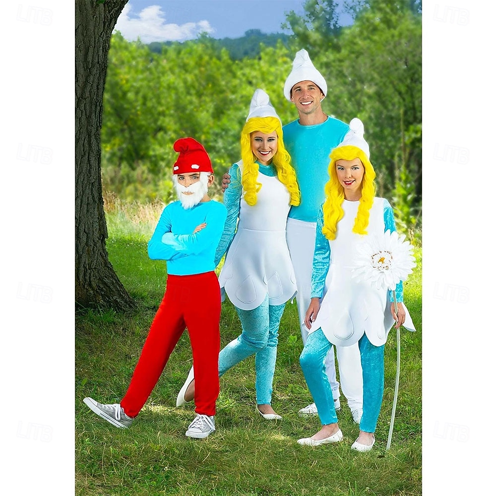 Parrucca Smurfette da donna per costumi di adulti accessorio costumi Smurf giallo brillante Parrucche di Halloween del 2026 a $25.99 –P5