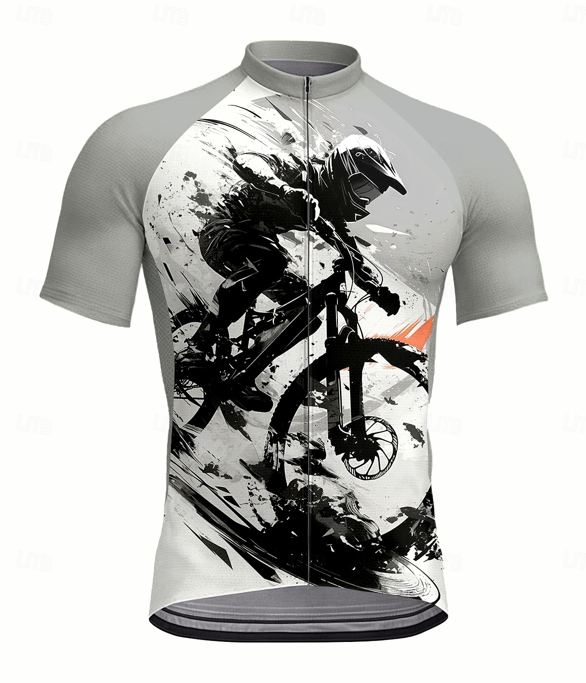 Hombre Maillot de Ciclismo Manga Corta Bicicleta Maillot Camiseta con 3 bolsillos traseros Resistente a los rayos UV Secado rápido Cremallera delantera Bandas Reflectantes Plata Deportes Ropa 2025 - $28.99 –P1