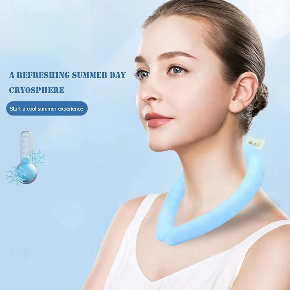 переносная охлаждающая трубка для шеи, многоразовый охлаждающий пакет со льдом для лета, носимый массажер для шеи с профилактикой солнечного удара 2026 - $12.99 –P7
