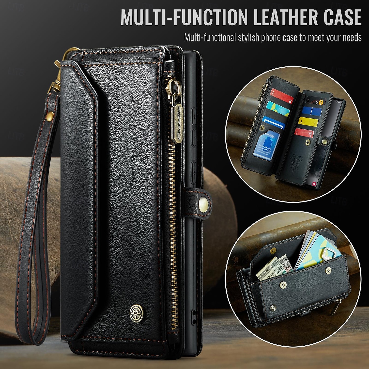 téléphone Coque Pour Samsung Galaxy S25 Ultra A55 A35 A25 A15 5G A72 A52 A32 A22 A12 S10 Plus Étui Portefeuille avec Lanière Avec Dragonne Support TPU faux cuir de 2025 ? $27.99 –P6