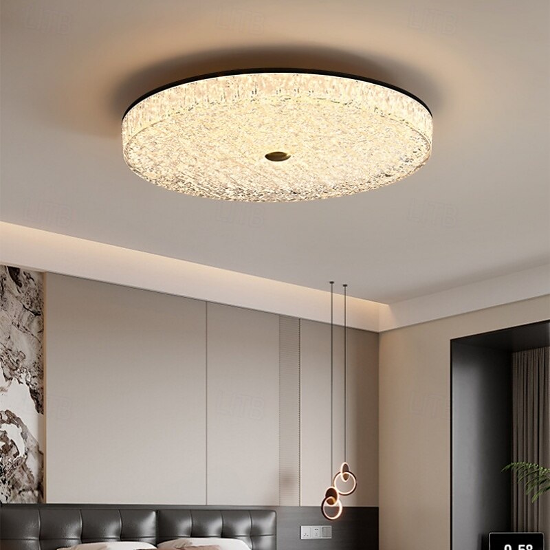 LED Modern Minimalist Round Ceiling Light for Bedroom & Living Room Stepless Dimming with Remote Control 2025 - $192.99 –P8