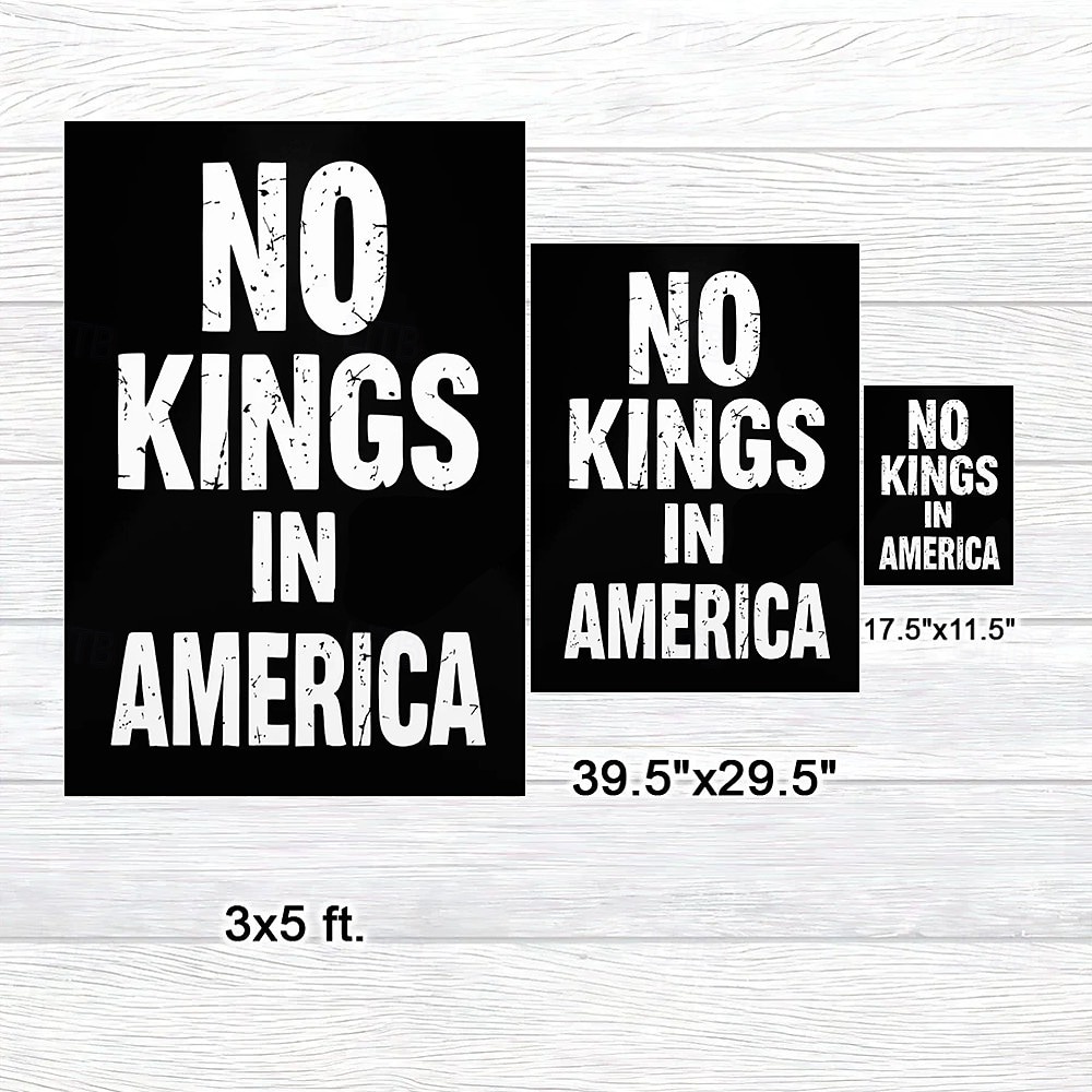 No Kings Protest Garden Flag 12 x 18 Inch Yard Flags, Small Garden Flags for Outside, Outdoor Flags, Holiday Garden Flags for All Seasons 2026 - $9.99 –P4