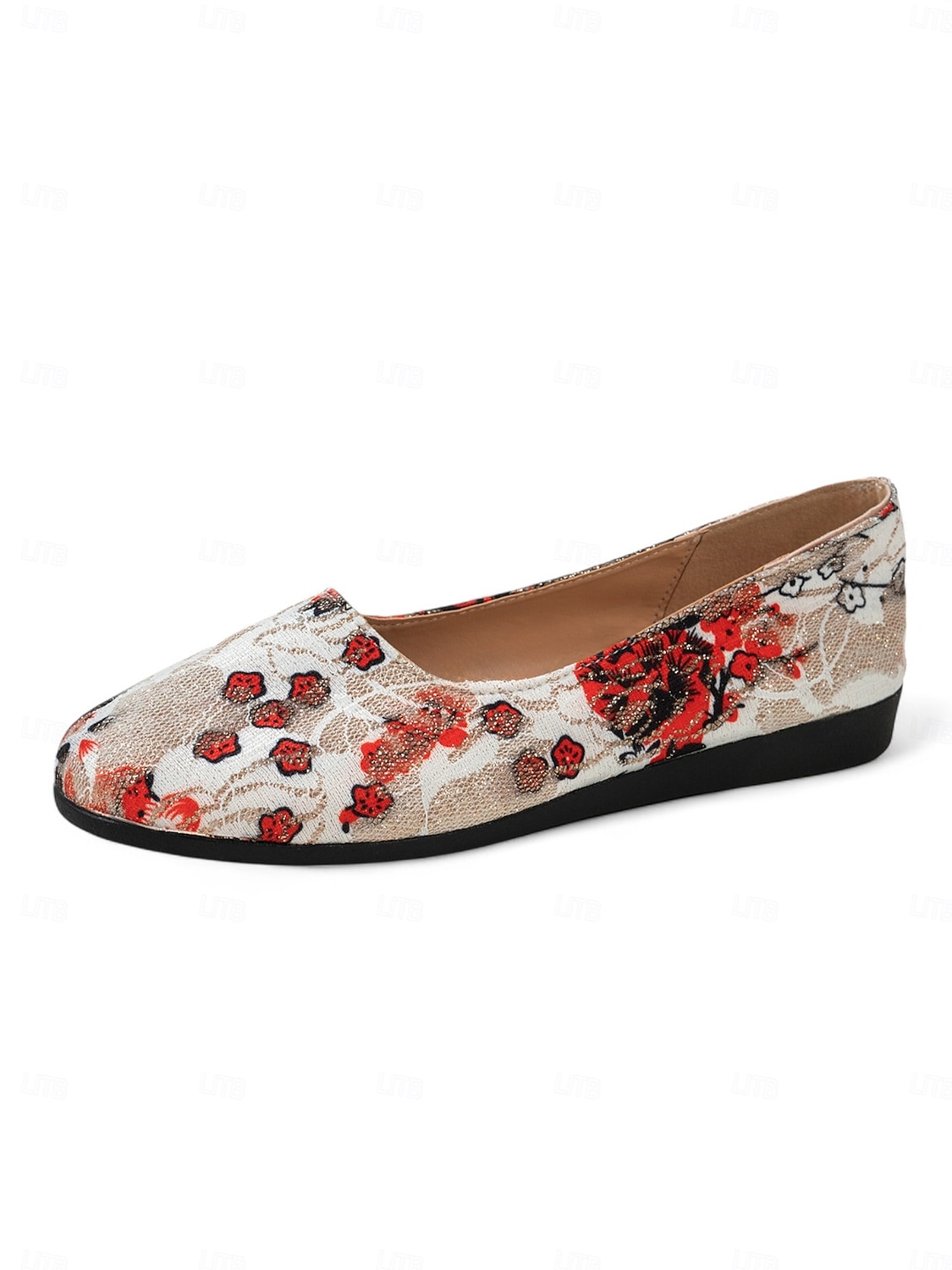 Ballerines fleuries pour femmes – chaussures légères et décontractées à bout rond pour dames, idéales pour les promenades au parc, les pique-niques printaniers et le confort quotidien de 2025 ? $10.99 –P1