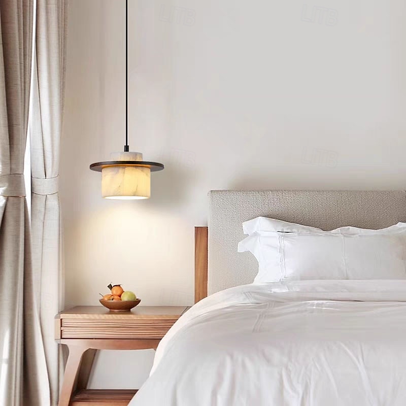 Natural Stone Wood Pendant Lamp, Nordic Wabi Sabi for Kitchen/Dining/Bedside 2025 - $229.99 –P8