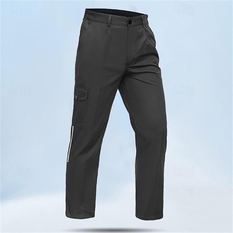 Herren Cargohosen Wanderhosen Regenhose zum Wandern Außen Normale Passform Wasserdicht Schnelltrocknend Leicht Reflexmaterial Hosen Tasche Dunkelmarine Dunkelgrün Camping / Wandern Golfspiel Laufen S 2025 - $21.99 –P1