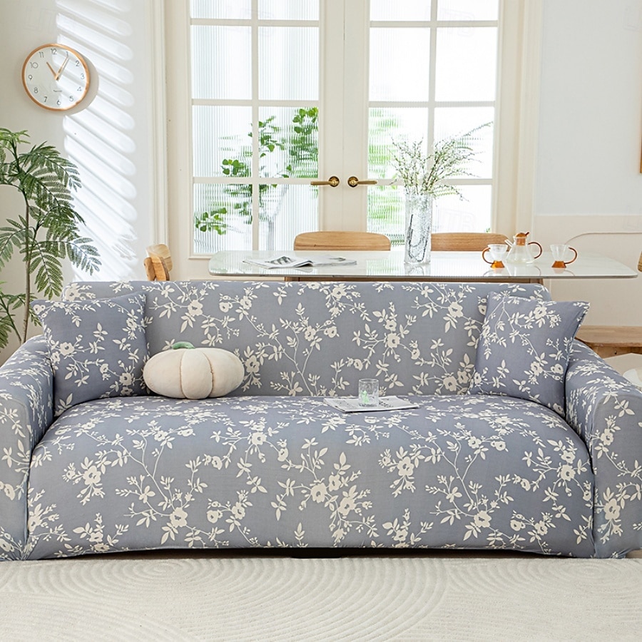 Fundas de sofá con estampados de verano, refrescantes, universales, en forma de L, para chaise longue de 1, 2, 3 o 4 plazas, de seda fría y elástica. 2025 - $84.99 –P16
