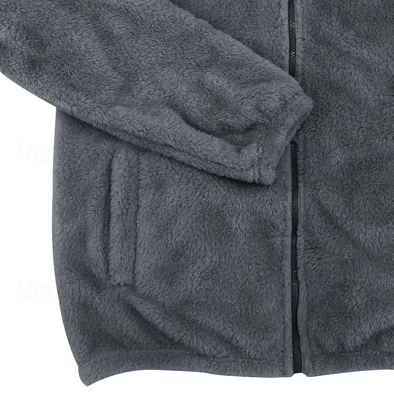 Per uomo Felpa con cappuccio Felpa con zip Felpa con cappuccio in pile Nero Blu marino Cachi Grigio Con Cappuccio Semplice Con zip Sport & Outdoor Casuale Quotidiano Streetwear Cool Abbigliamento del 2025 a $36.99 –P6
