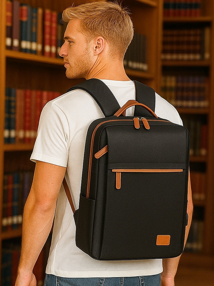 Damski plecak na laptop z USB do ładowania wodoodporny plecak na podróże i codzienne dojazdy do pracy na college 2026 - $32.99 –P1