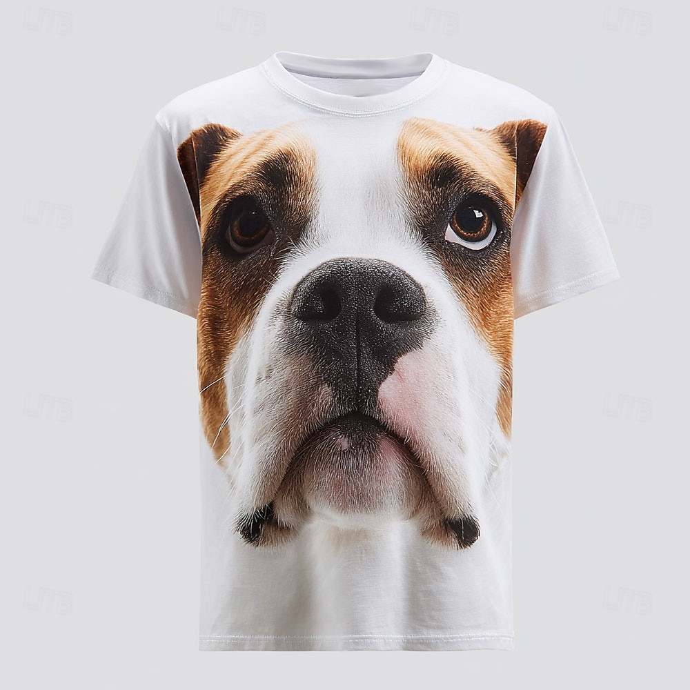 Herren Hund 3D Zeichentrick Lustig T Shirt Kurzarm T-Shirt 3D-Druck Rundhalsausschnitt Hemd Mode Übertrieben Täglich Straße Lässig Täglich Weiß 1 Weiß Weiß 2 Sommer Frühling Bekleidung S M L XL XXL 2025 - $17.99 –P2