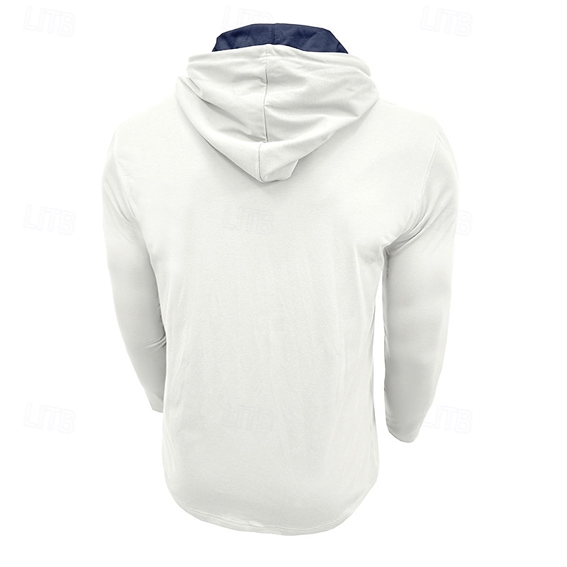Per uomo Maglietta Felpa con cappuccio Henley Manica Lunga Con Cappuccio Henley Primavera & Autunno Tinta unica Maglieria Quotidiano All'aperto Tasca All'aperto Casual Casuale Grigio scuro blu navy del 2025 a $22.99 –P12