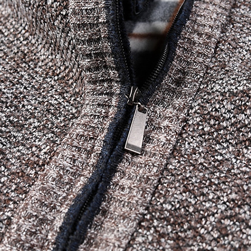 Herren Pullover Strickjacke Gerippt Stricken Normale Oberteile Gestrickt Einfach Stehkragen Aufwärmen Moderne zeitgenössische Lässig Alltagskleidung Bekleidung Frühling & Herbst Weinrot Schwarz M L XL 2025 - $25.99 –P15