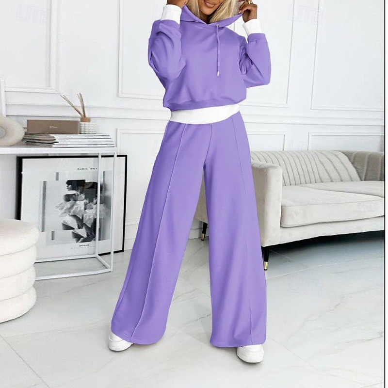 Women's Tracksuit Sweatsuit Athleisure Fall Long Sleeve Thermal Warm Windproof Soft Gym Workout Sports Sportswear Activewear Solid Colored Dark Khaki Black Royal Blue 2025 - $31.99 –P6