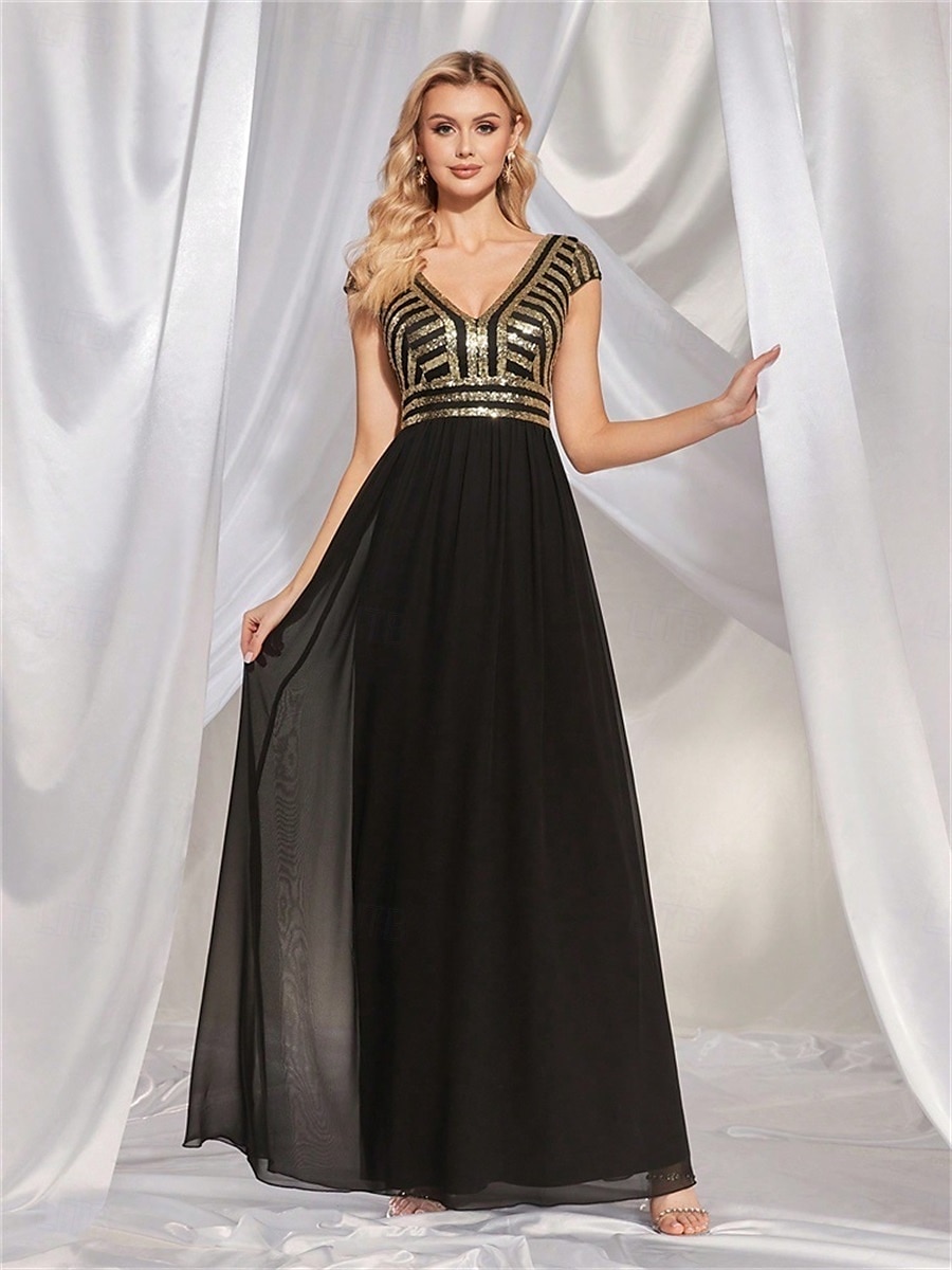 Vestidos Quinceanera A-Line Vestido Elegante Formal Comprimento de Chão Sem Mangas Decote V Chiffon Costas em V com Pregas de 2025 por $99.99 –P7